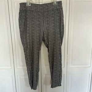 Black and white dress pants